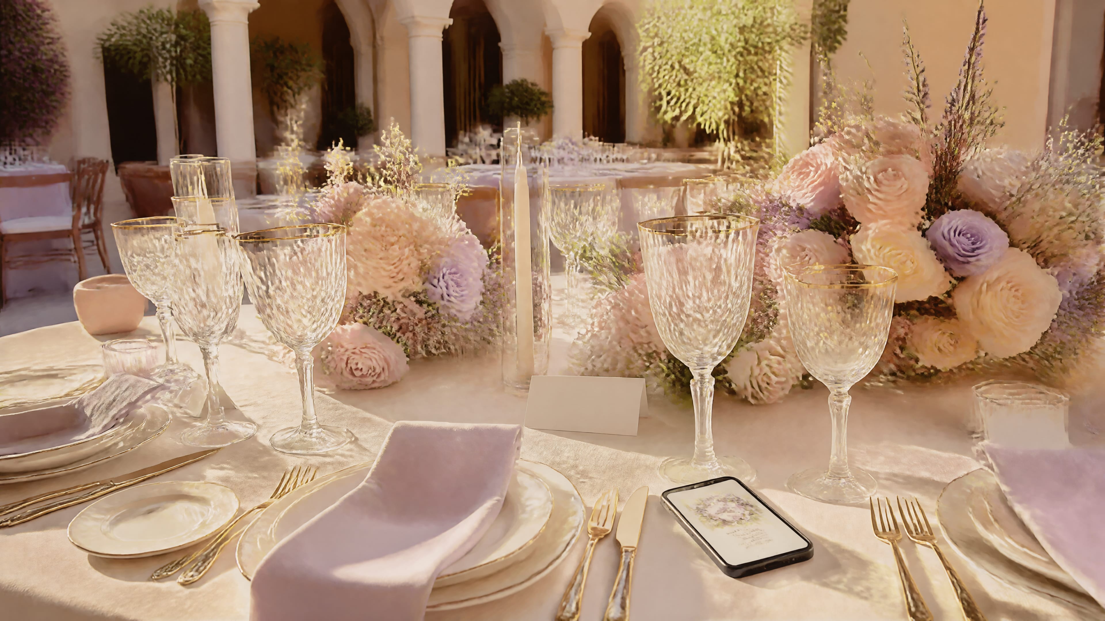 Celebración elegante con invitación digital